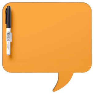 Orange dry erase board