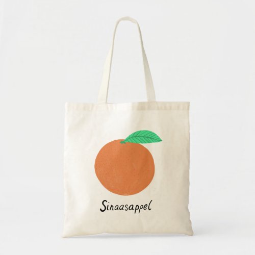 Orange Dutch Flash Cards Fruity Fun Food Art Tote Bag