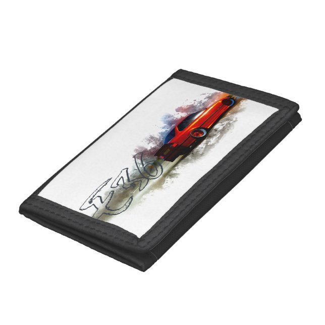 Orange E36 Bimmer Trifold Wallet (Bottom)