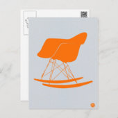 Orange Eames Chair Postcard (Front/Back)