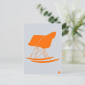 Orange Eames Chair Postcard (Standing Front)