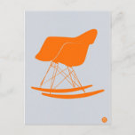 Orange Eames Chair Postcard