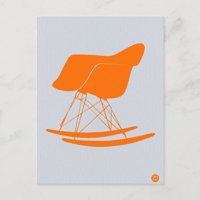 Orange Eames Chair Postcard (Front)
