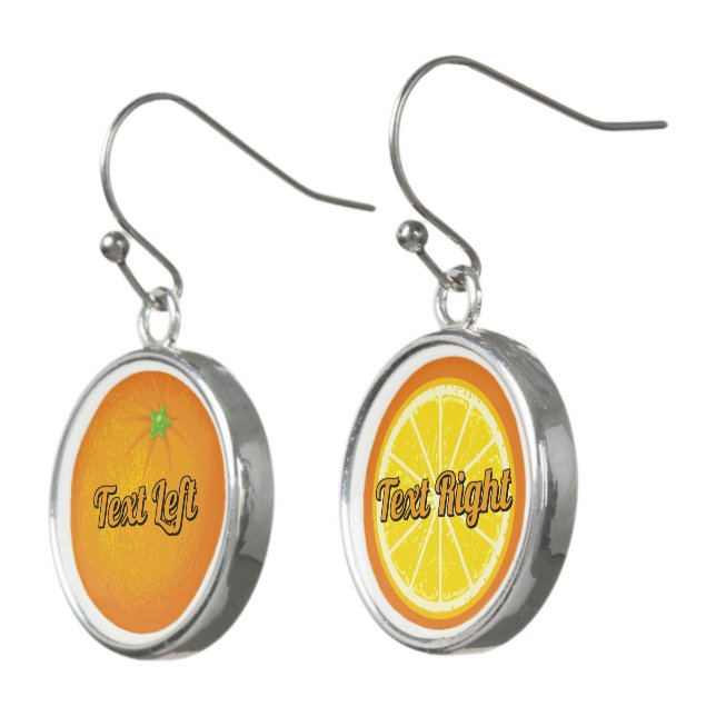 Orange Earrings (Angled)