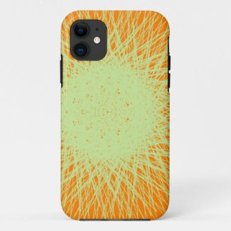 orange electric light iPhone 11 case