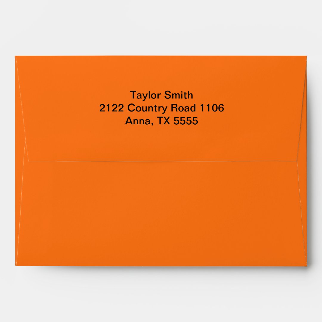 Orange Envelopes Zazzle