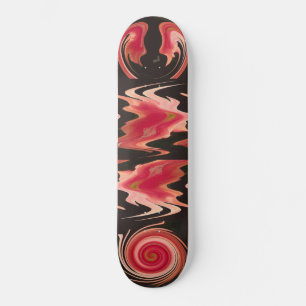 Orange Epiphyte Abstract Skateboard Deck
