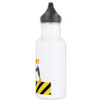 Kids Water Bottle, Construction Water Bottle, Kids Construction