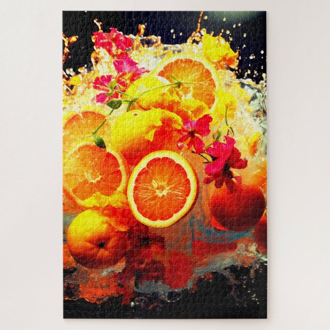 Orange Explosion Jigsaw Puzzle (Vertical)