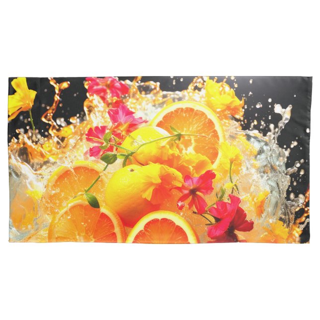 Orange Explosion Pillow Case (Front)