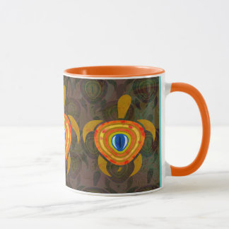 Orange Eye Turtle Mugs
