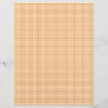 Orange Fabric Scrapbook Paper Design by karanta at Zazzle