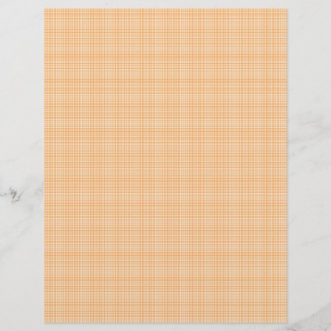 Orange fabric scrapbook paper design (Front)