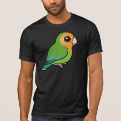 Orange-faced Green Lovebird Men's Alternative Apparel Basic Crew Neck T-Shirt
