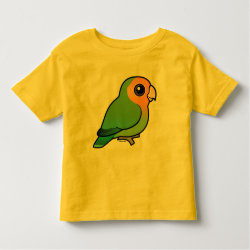 Orange-faced Green Lovebird Toddler Fine Jersey T-Shirt