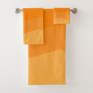 Orange Fade Bath Towel Set