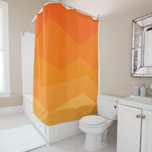 Orange Fade Shower Curtain