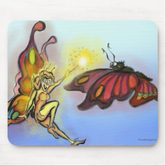Orange Faerie Mouse Pad