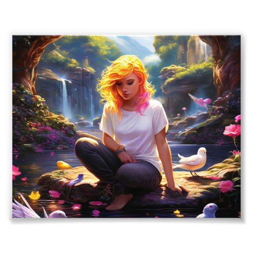 Orange Fairy Photo Print