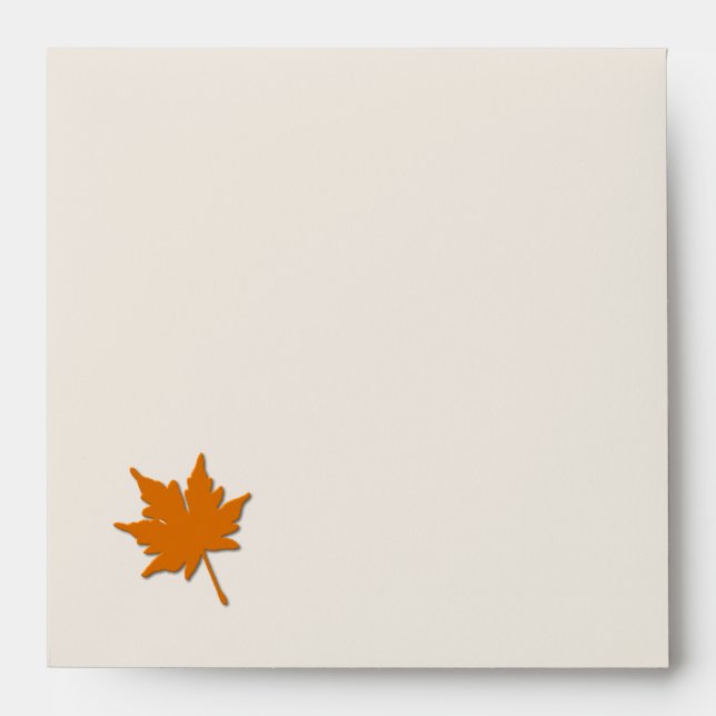 Orange Fall Colors Invitation Envelope (Front)