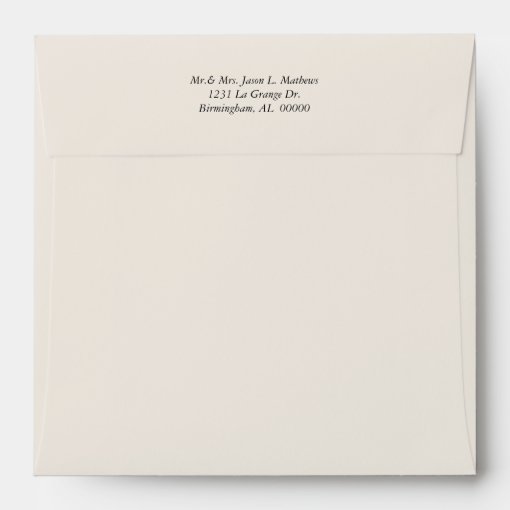 Orange Fall Colors Invitation Envelope | Zazzle