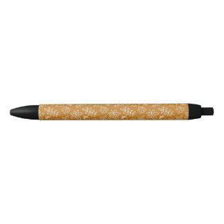 orange fall patterned pen