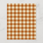 orange fall plaid patterned paper
