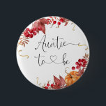 Orange fall pumpkin Auntie to be Button<br><div class="desc">Orange fall pumpkin Auntie to be Button.
Matching items are available.</div>