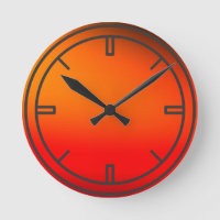 Orange fantastic colors Wall Clock