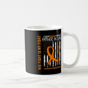 Orange Father In Law Leukemia Cancer Awareness Ame Coffee Mug