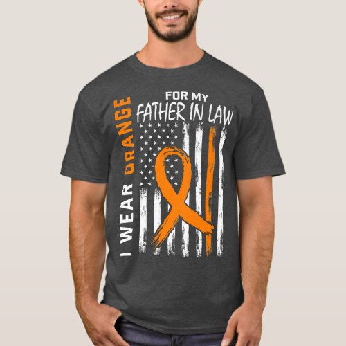 Orange Father In Law Multiple Sclerosis Awareness  T_Shirt