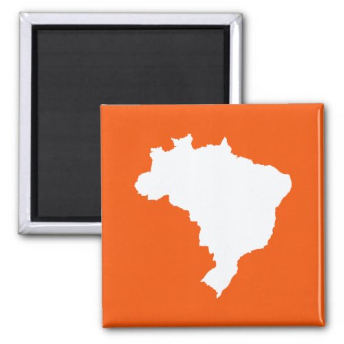 Orange Festive Brazil at Emporio Moffa Magnet