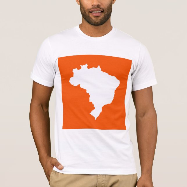 Orange Festive Brazil at Emporio Moffa T-Shirt (Front)
