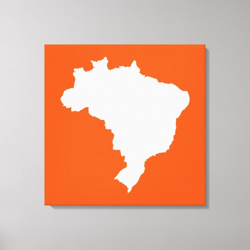 Orange Festive Brazil at Emporiomoffa Canvas Print