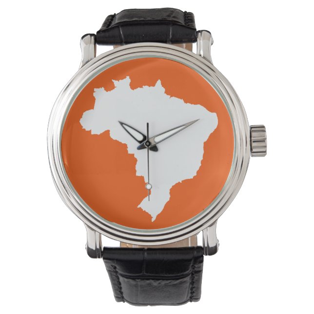 Orange Festive Brazil Watch (Front)