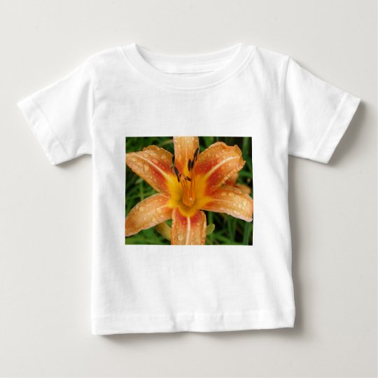 Orange Fire Lily Baby T-Shirt