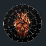 Orange Fire Skull Dart Board<br><div class="desc">A dart board is an excellent addition to a game room or home bar in your home. Dart playing is growing in popularity as an enjoyable way to pass the time and is sure to provide your friends and family with hours of entertainment over many years. Dart boards is a...</div>