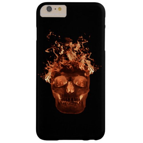 Orange Fire Skull iPhone 6 Case