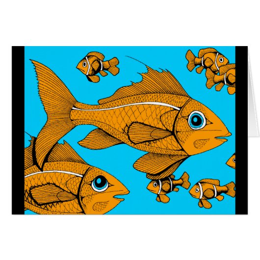 Orange Fish Cards (Front Horizontal)
