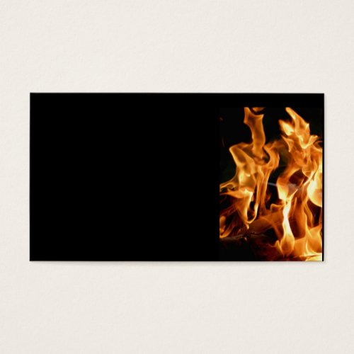 Orange flame business card templates