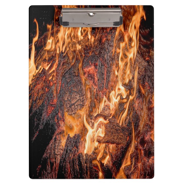 Orange flame clipboard (Front)