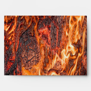 Orange flame envelope