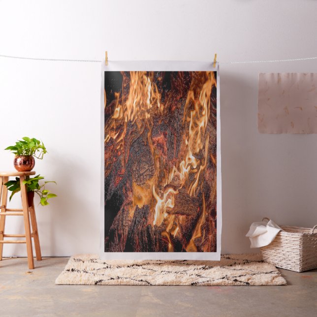 Orange flame fabric (In Situ)