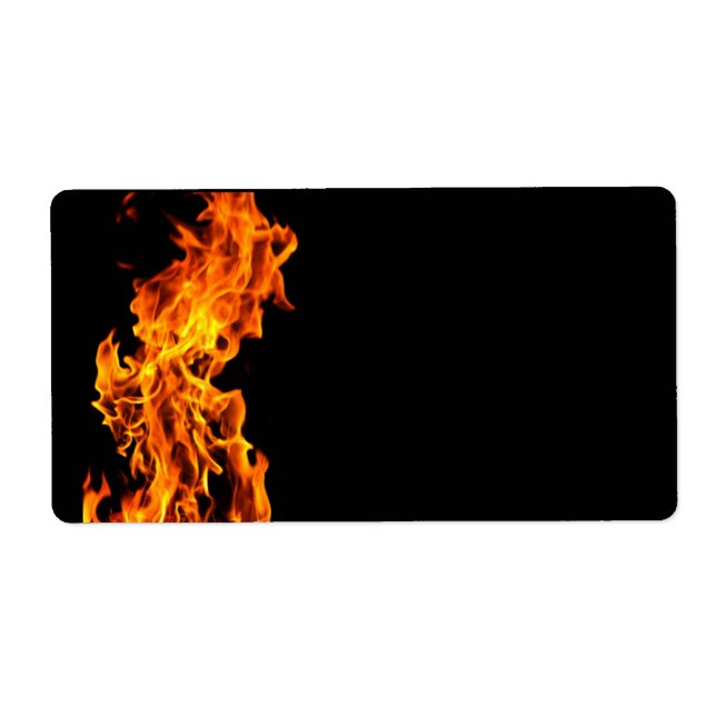Orange flame label (Front)