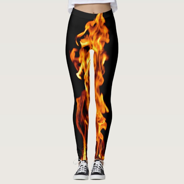 Orange flame leggings (Front)