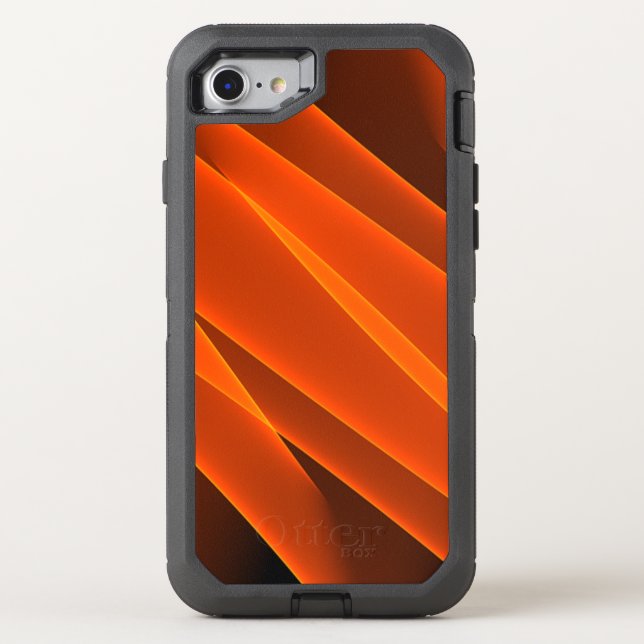 Orange Flames Otterbox iPhone Case (Back)