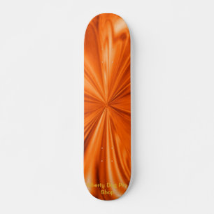 ORANGE FLAMING SHREDDER PRO SKATEBOARDS
