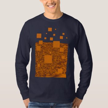 Orange Float Abstract Pattern Chemistry Art Sci Fi T-shirt by MBS_International at Zazzle