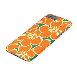 Orange Floral Hibiscus Hawaiian Flowers Phone Case