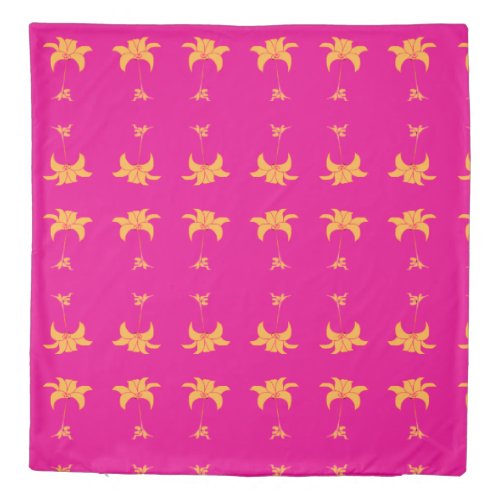 Orange Floral Hot Pink   